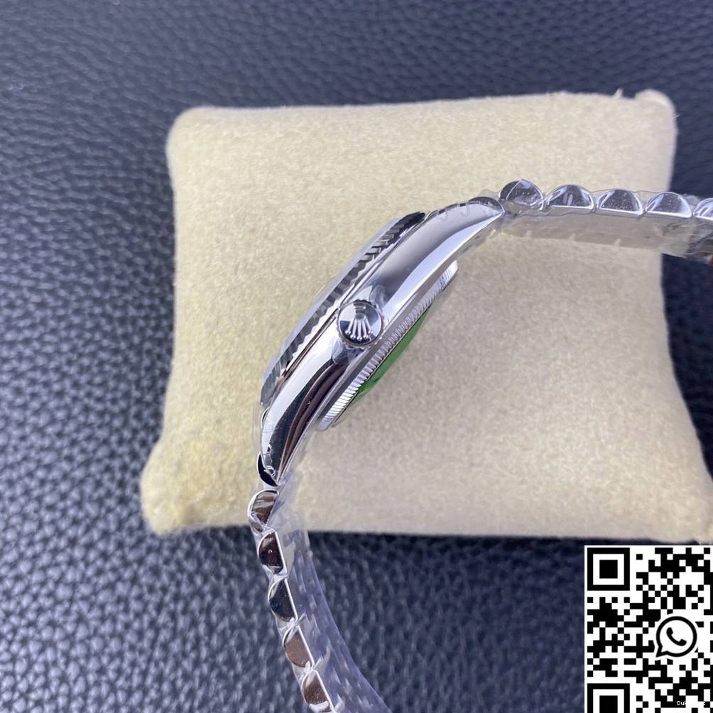 Clean Diamond Factory Datejust Steel Green 36MM Stainless Dial Rolex M126234 Motif Hourmarker 0524